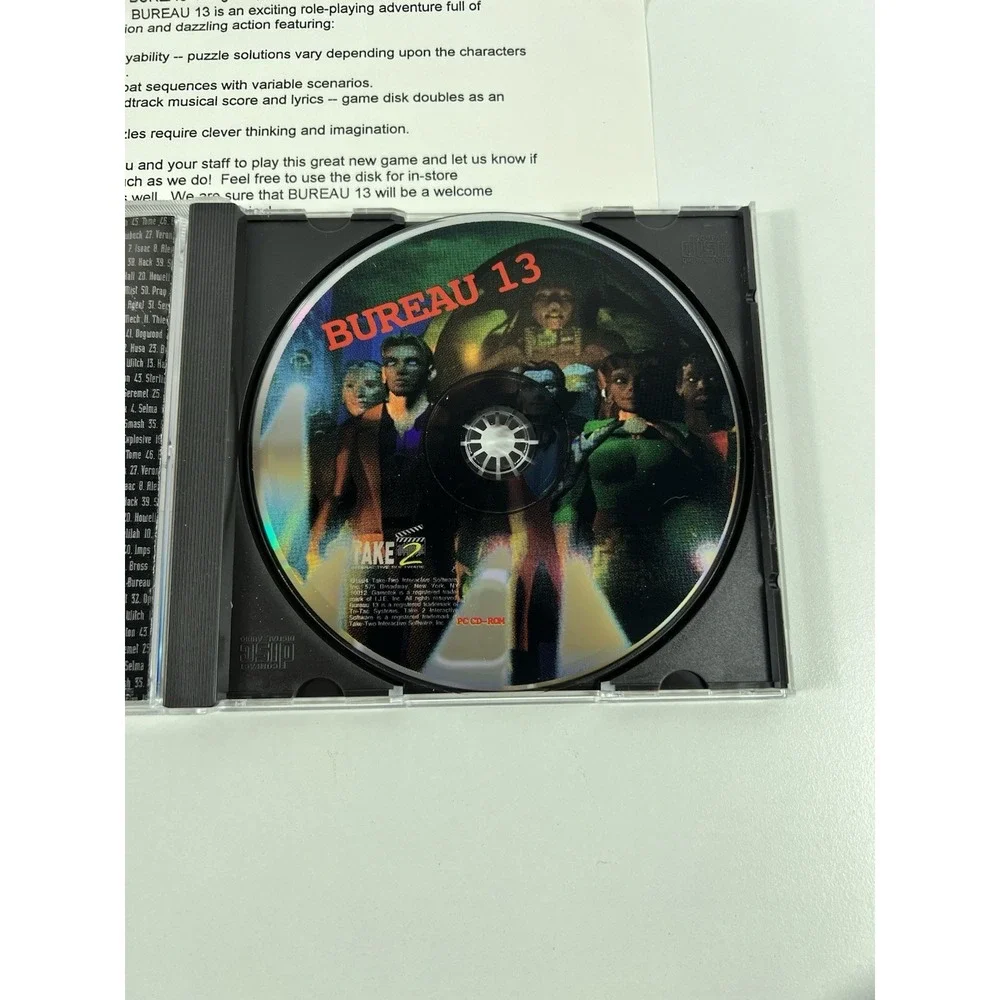 Bureau 13 Big Box PC CD-ROM Take Two Interactive, 1995